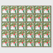 Pickleball Kerstfeestdag Cadeaupapier (Vlak)