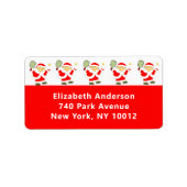 Pickleball Kerstfeestdag Etiket (Voorkant)