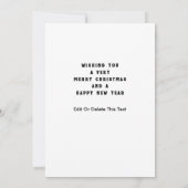 Pickleball-kerstfeestkaarten (Achterkant)