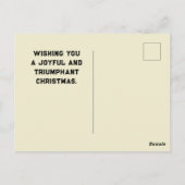 Pickleball Kerstmis Briefkaart (Achterkant)