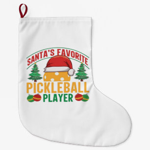 Pickleball Kerstmis Grote Kerstsok
