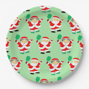 Pickleball Kerstmis Papieren Bordje