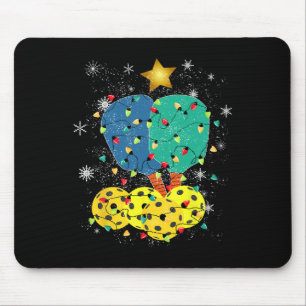 Pickleball Kerstmis Santa Pickleball X Mas Lights Muismat