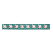 Pickleball Kerstmis Satin Ribbon Lint (Voorkant)