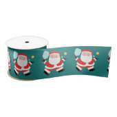 Pickleball Kerstmis Satin Ribbon Lint (Spoel)