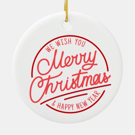 Pickleball Kerstmis thema met de Kerstman Keramisch Ornament (Achterkant)