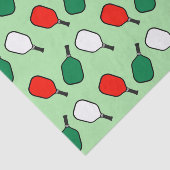 Pickleball Kerstmis Tissuepapier (Detail)