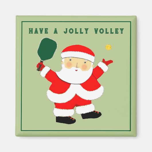 Pickleball-kerststaartwater Magneet (Voorkant)