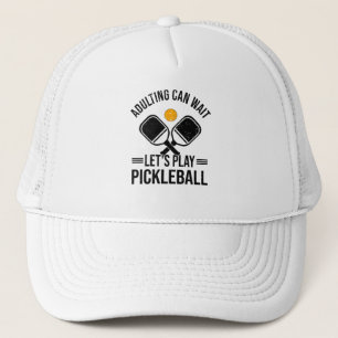 Pickleball Kinder Pickleball Player Hobby Parents Trucker Pet