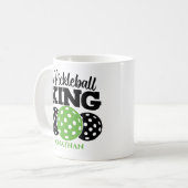 Pickleball King gepersonaliseerd Koffiemok (Voorkant links)