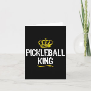 Pickleball King Mannen Jongens Speler Funny Cool Kaart