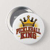 Pickleball King Ronde Button 7,6 Cm (Voorkant /achterkant)