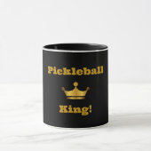 Pickleball King tasse à café - noir & or (Centre)