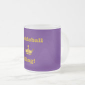 Pickleball King tasse de café - violet & or (Devant droit)