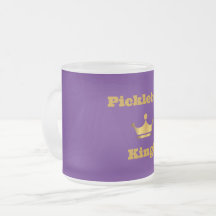Pickleball King tasse de café - violet & or