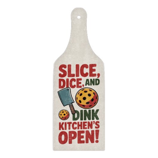 Pickleball Kitchen’s Open Funny Paddle Snijplank (Voorkant)