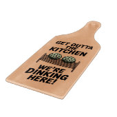 Pickleball Kitchen Zone Warning Sign Cutting Board Snijplank (Hoek)