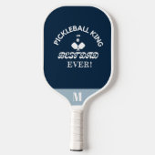 Pickleball Koning en Beste Pap Ooit 3 Fotorooster Paddle (Achterkant)