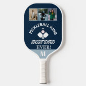 Pickleball Koning en Beste Pap Ooit 3 Fotorooster Paddle (Voorkant)