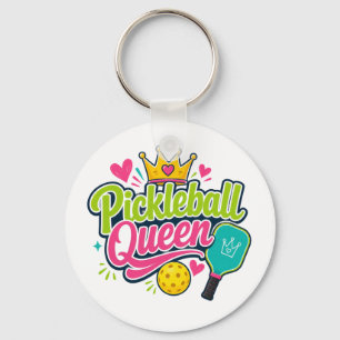 Pickleball Koningin Cadeau voor Pickleball Fans Sleutelhanger
