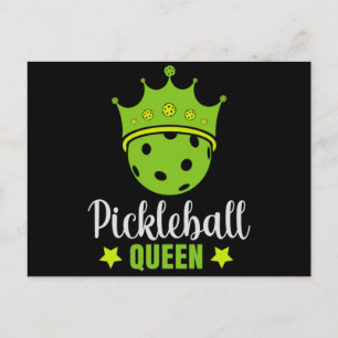 Pickleball Koningin Grappige Pickle Bal Koningin Feestdagenkaart