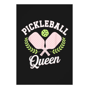 Pickleball Koningin Grappige Pickleball Speler Foto Afdruk