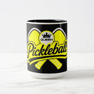 Pickleball Koningin Kampioen Tweekleurige Koffiemok