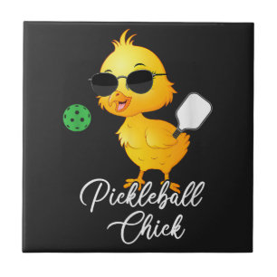 Pickleball Kuiken Grappige Pickleball Tegeltje