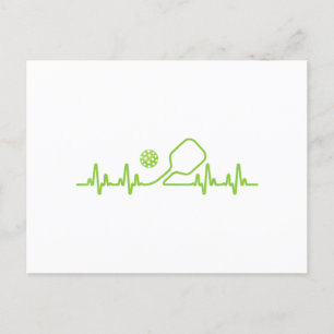 Pickleball kunst voor mannen vrouwen augurk bal pi briefkaart