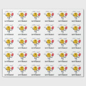 Pickleball: Laat het stuiteren Cadeaupapier (Vlak)