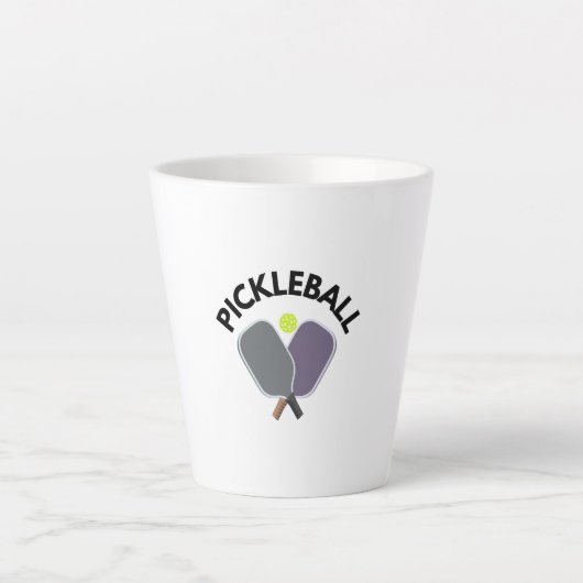 Pickleball Latte Mok (Voorkant)
