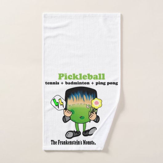 Pickleball - le monstre des sports de Frankenstein (Serviette à main)