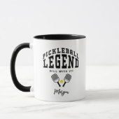 Pickleball Legend Aangepaste naam Quote Cool Fun S Mok (Links)