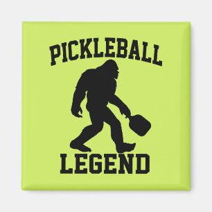 Pickleball Legend Funny Bigfoot Magneet