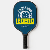 Pickleball Legend Typografie Persoonlijke naam Paddle (Voorkant)