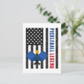 Pickleball Legend USA Briefkaart (Staand voorkant)
