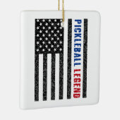 Pickleball Legend USA Keramisch Ornament (Rechts)