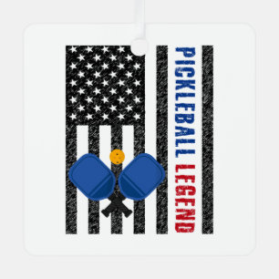 Pickleball Legend USA Metalen Ornament