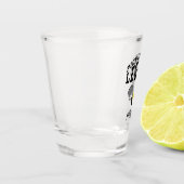 Pickleball Legende Aangepaste Naam Cool Grappig Sp Shot Glas (Links)