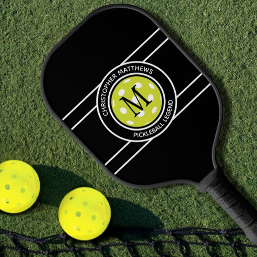 Pickleball Legende Aangepaste Quote Naam Initiaal Paddle