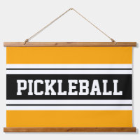PICKLEBALL Leuk Helder Geel Zwart Wit Strepen