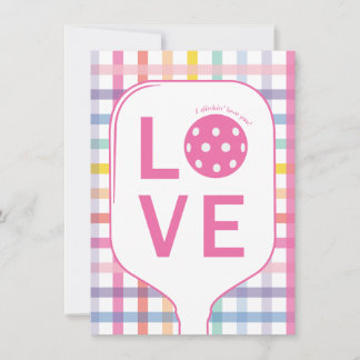 Pickleball Liefdeskaart | Ik Dacht Ik Hou Van Jou Bedankkaart