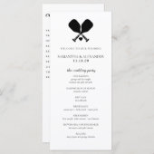 Pickleball Love Ceremony-programma (Voorkant / Achterkant)
