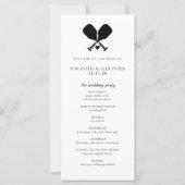 Pickleball Love Ceremony-programma (Voorkant)
