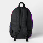 Pickleball Lover 1 Opties Print Cut Sew Bag Bedrukte Rugzak (Achterkant)