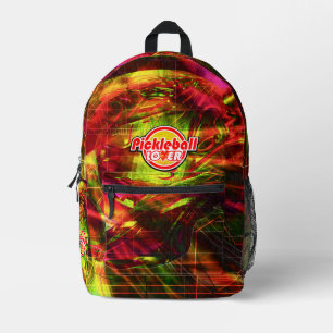 Pickleball Lover 2A Opties Print Cut Sew Bag Bedrukte Rugzak