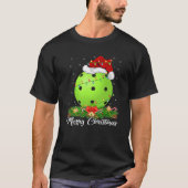 Pickleball Lover Matching Santa Hat Pickleball Chr T-shirt (Voorkant)