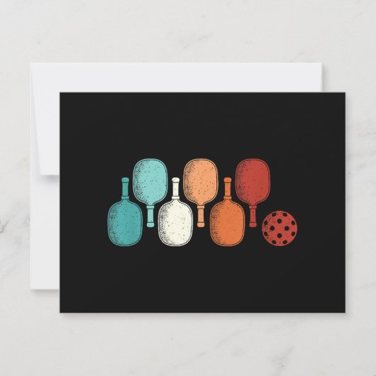 Pickleball Lover Retro Paddle Sport (Voorkant)