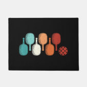 Pickleball Lover Retro Paddle Sport Deurmat (Voorkant)