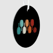 Pickleball Lover Retro Paddle Sport  Ornament (voorkant)